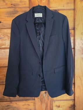 Zara Men’s Dark Blue Sport Coat - Classic Blazer